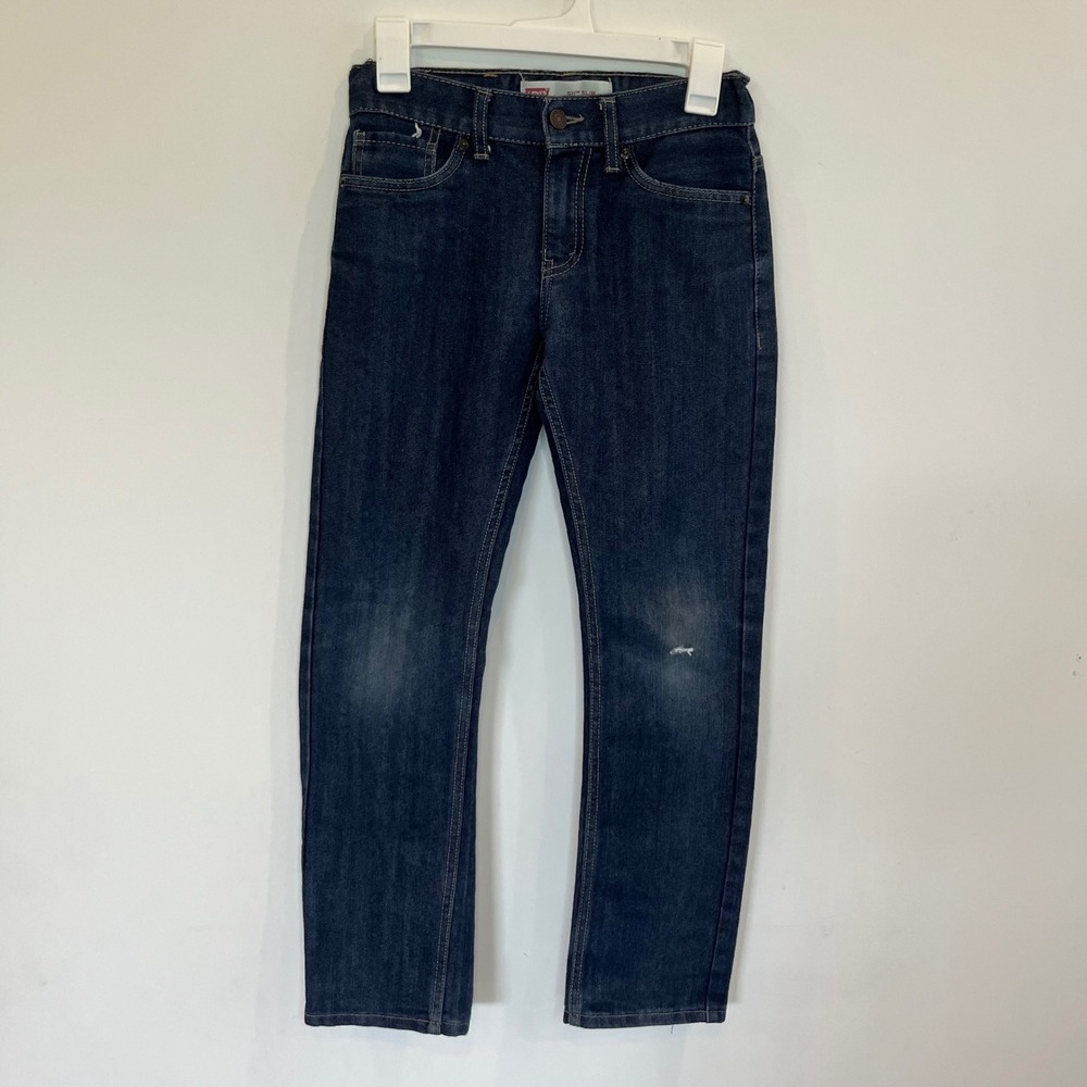 Levis 511 Slim Jeans Boys Size 12 Reg Dark Wash Denim Pants 26x26